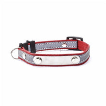 Load image into Gallery viewer, Personalized Cat Lettering Collar Reflective Pet Collars With Engraved Name Phone Number ID Tag For Small Dogs Kitty Neckband