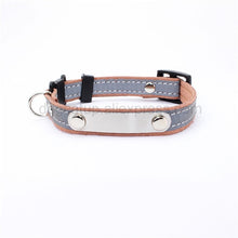Load image into Gallery viewer, Personalized Cat Lettering Collar Reflective Pet Collars With Engraved Name Phone Number ID Tag For Small Dogs Kitty Neckband
