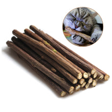 Load image into Gallery viewer, 15&amp;20pcs Natural Catnip Pet Cat Molar Toothpaste Stick Matatabi Actinidia Fruit Silvervine Cat Snacks Sticks Pet Cleaning Teeth
